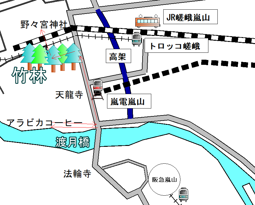 嵐山から京都水族館へ電車でのアクセスはjrが直通で便利に 地元人の嵐山観光ガイド